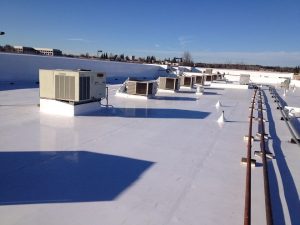 commercial roofing project